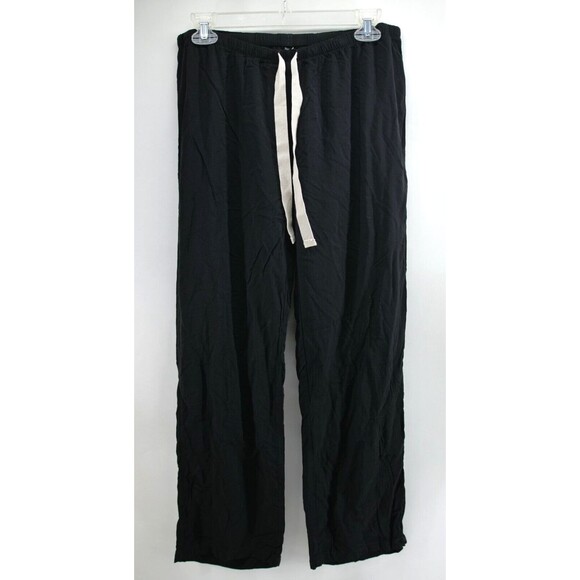 Joe's Women's Draw String Rayon Pants‎ Sz Large Black - Picture 1 of 8